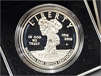 2016 100 Anniversary National Park Silver Dollar