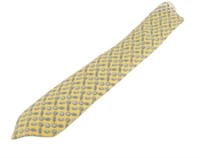 Hermes Silk Button Necktie