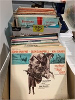 BOX OF VINYL RECORD ALBUMS