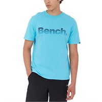 Bench Men's MD Crewneck T-shirt, Blue Medium