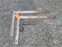 (3) Assorted Metal Framing Squares