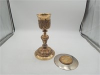 French 19th Century Vermeil Silver Chalice 629 gr