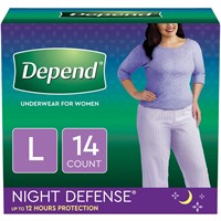 Depend Underwear Ovrnght Women (L)
