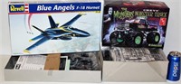 2 Model Kits - Munster Truck & Blue Angels