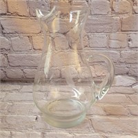 Princess House Etched Glass Pitcher
