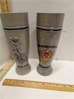 Original Thewalt Glazed German Beer Glasses 2