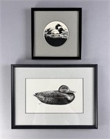 Original Duck Sketches - Signed and Framed