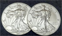 (2) 2018 Silver Eagles