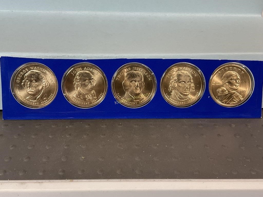 2007P dollars from mint set