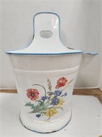 Vintage Enamal Bucket with Spout