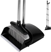 BoxedHome Broom and Dustpan Set Long Handle for Of
