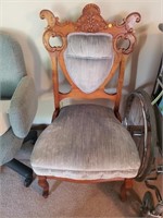Wooden Padded Decorative Chair