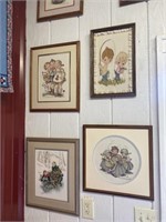 Needlepoint doll artwork