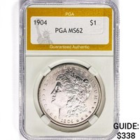 1904 Morgan Silver Dollar PGA MS62