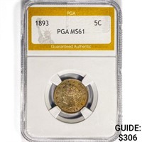 1893 Liberty Victory Nickel PGA MS61