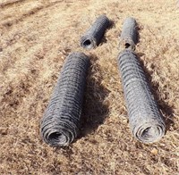 (4) NEW 60-IB TALL ROLLS OF WOVEN WIRE
