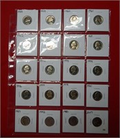 (20) Proof Jefferson Nickels