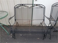 Metal Patio Rocking Bench