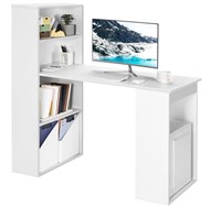 Retail$220 Computer Desk w/ 6-tier storage shelves