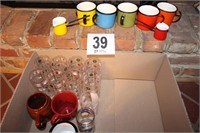 Enamel Mug Set, Hanger, Misc. Cups and Mugs