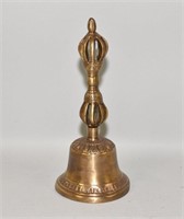TIBETAN BUDDHIST BELL.  Approximate size, 10".