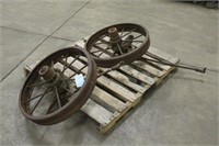 (2) Steel Wheels, Approx 25"x4"