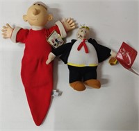 Sweet Pea & Wimpy Popeye Dolls