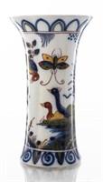 Dutch Makkum Handpainted Porcelain Vase