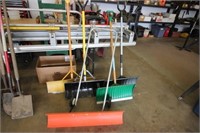 Assortment of snow shovels