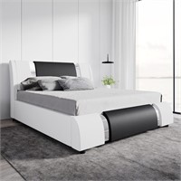 Important Read Notes! Faux Leather Queen Bed Frame