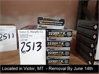 LOT, (180) ROUNDS OF SIG SAUER 223 REM 77 GR OTM