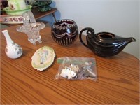 teapot,basket,bowl & items