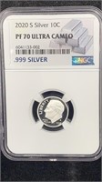 2020-S NGC PF70 Ultra Cameo Silver.999 Proof
