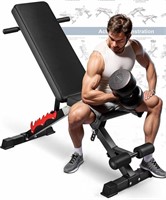 $70 Adjustable folding weight bench