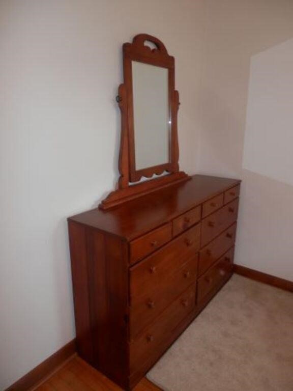 One-Handmade 10 drawer dresser w/mirror