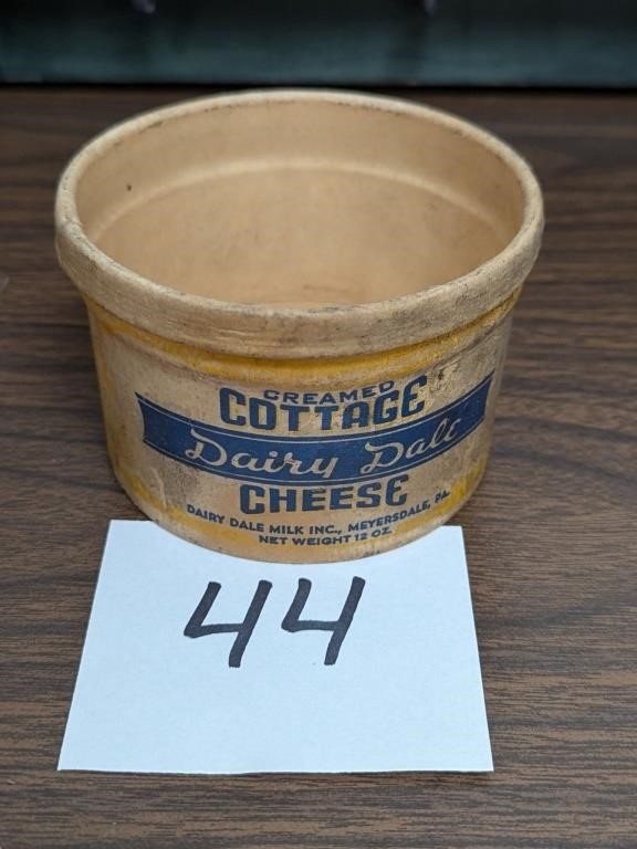 Dairy Dale Meyersdale PA Cottage Cheese Container