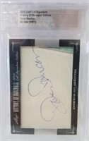 2012 Leaf Cut Signature Dave Duncan