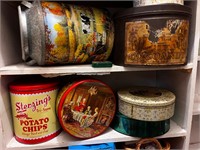 Vintage Tins, Milk Can, More