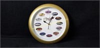 50 Anniversary Corvette Round Clock