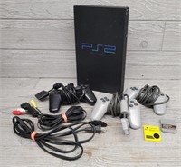PS2 Console w/ (3) Controllers