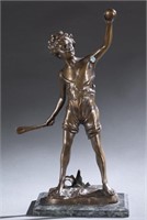 Franz Iffland, Cricket Boy, Bronze.