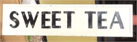 Sweet Tea Tin Sign, 57"x14"