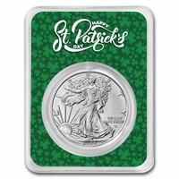 2024 1 Oz Silver Eagle St. Patrick's Day Card