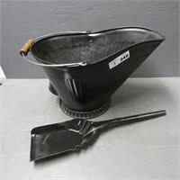 Metal Coal Bucket & Shovel