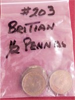 Britain 1/2 Pennies