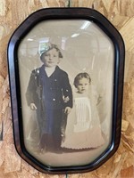 Antique oval picture frame