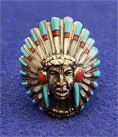 Sterling Silver Native American Ring