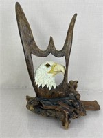 J. Lonewolf Eagle Antler Carving