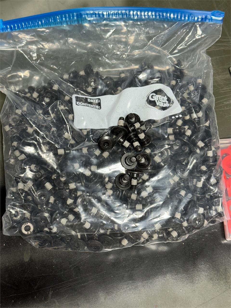 Large bag of Ellen screws and miscellaneous items