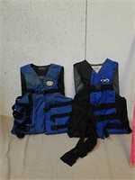 2 life vests both adult size